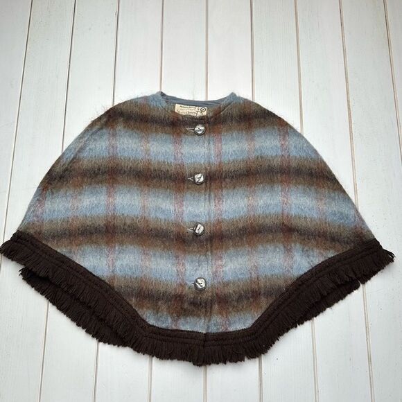Rare Vintage Mohair Wool Blend Capelet - Picture 3 of 10
